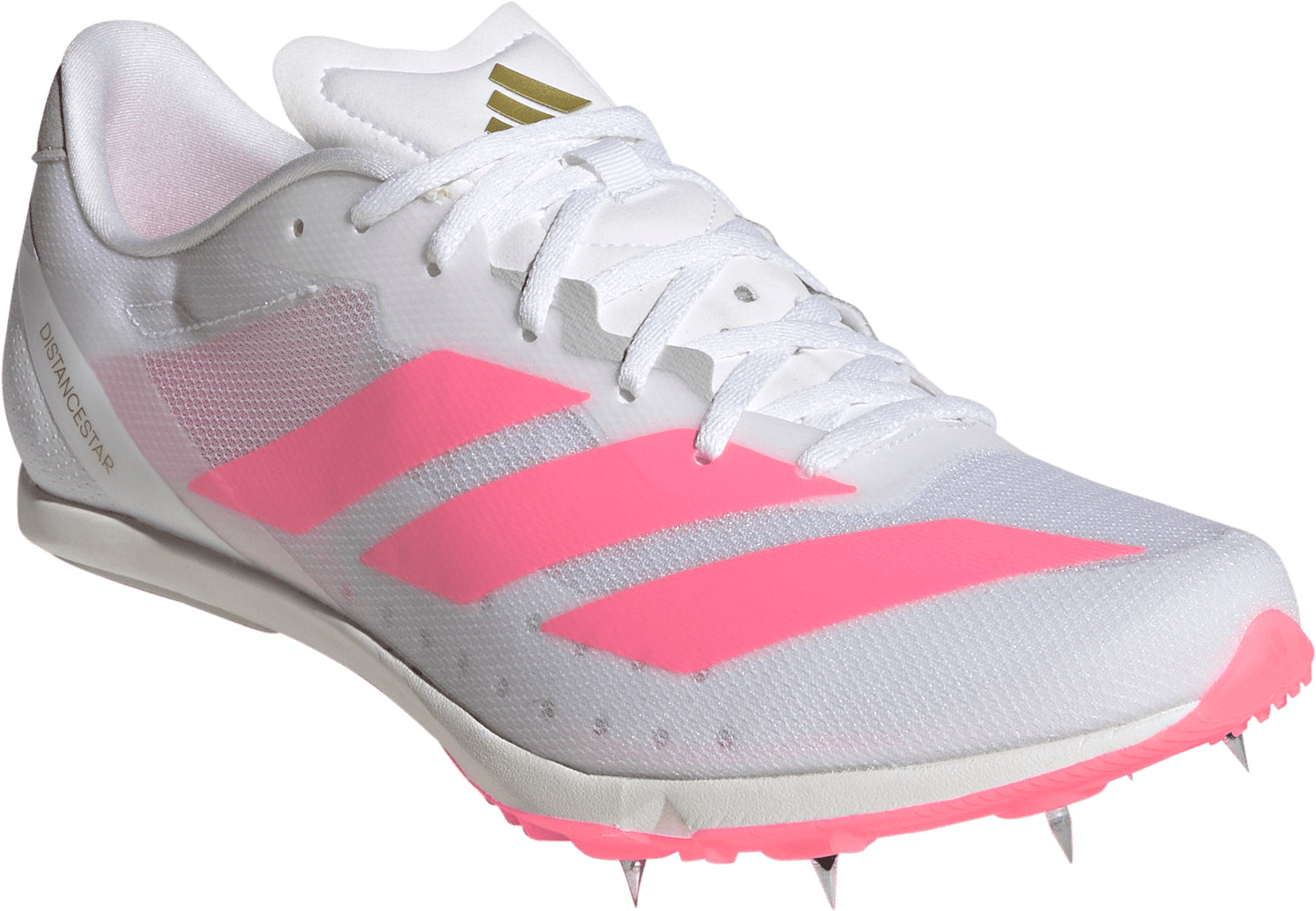 adidas Adizero Distancestar Running Spikes - White