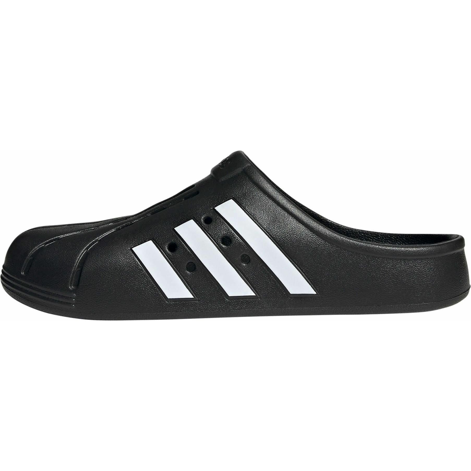 adidas Adilette Clog Sliders - Black